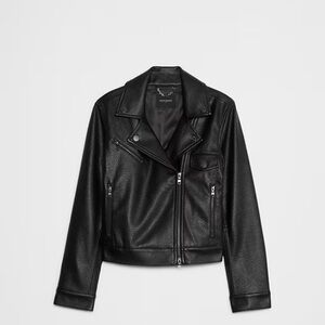 Banana Republic Black Leather Moto Jacket